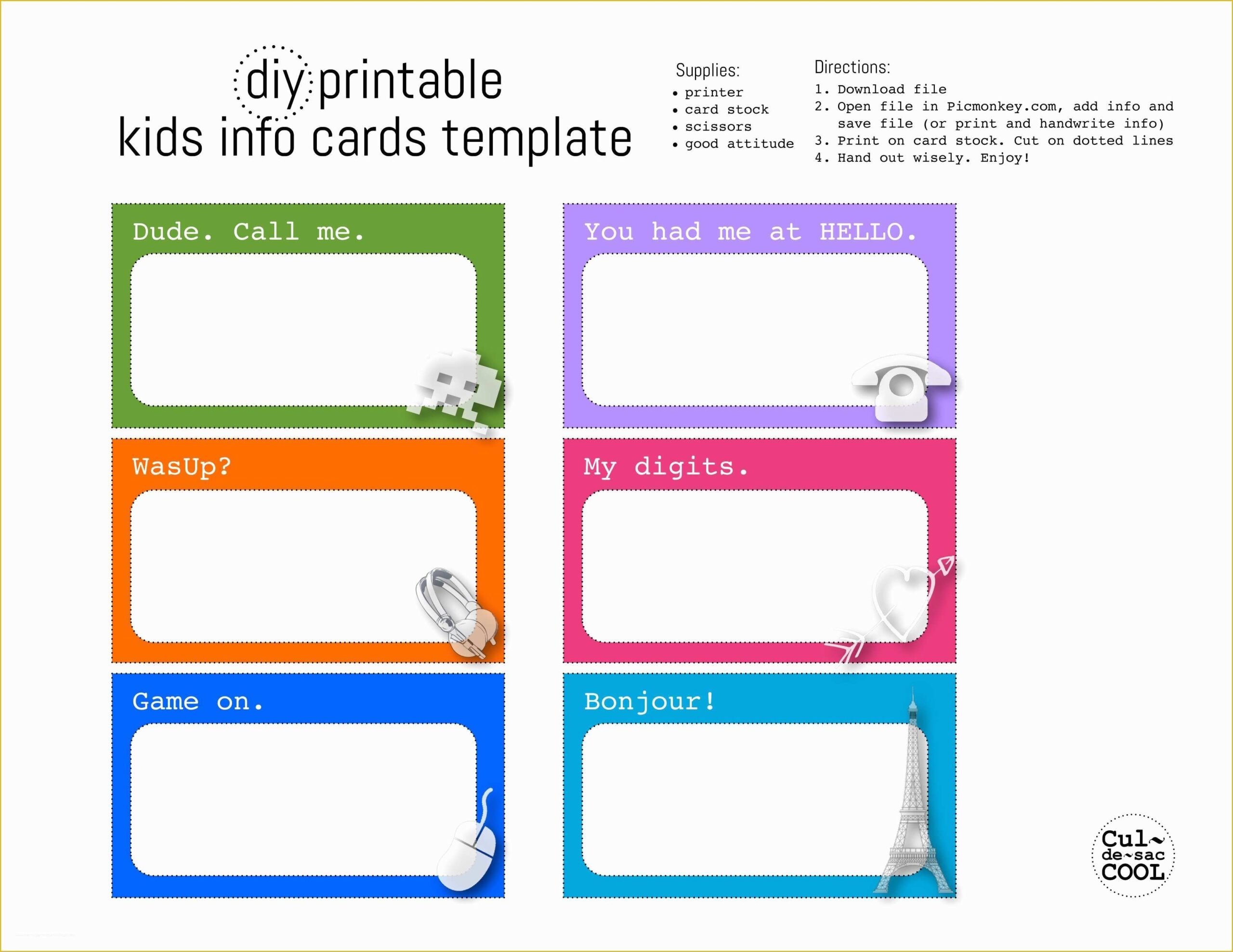 Free Printable Business Card Templates For Word Of Diy Printable Kids