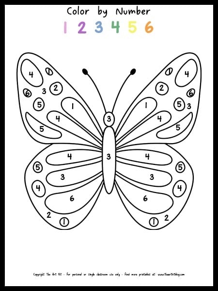 free printable butterfly pictures to color
