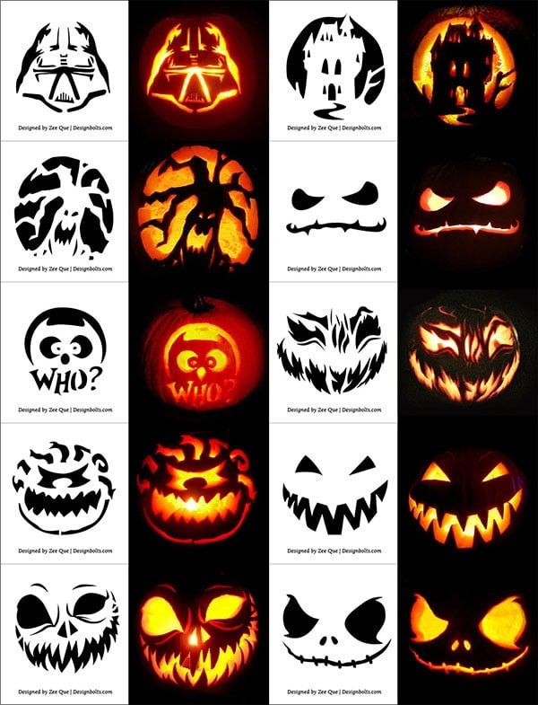 Free Printable Carving Pumpkin Patterns Printable Free Templates