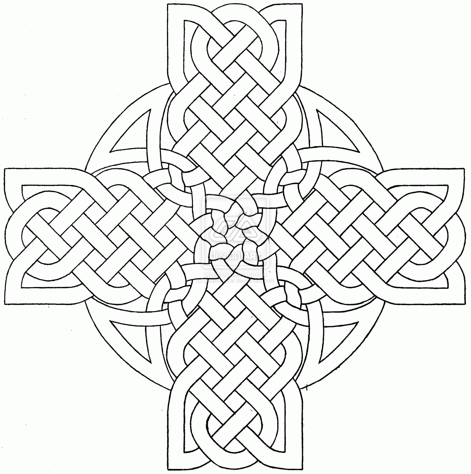 Free Printable Celtic Cross Coloring Pages Coloring Home
