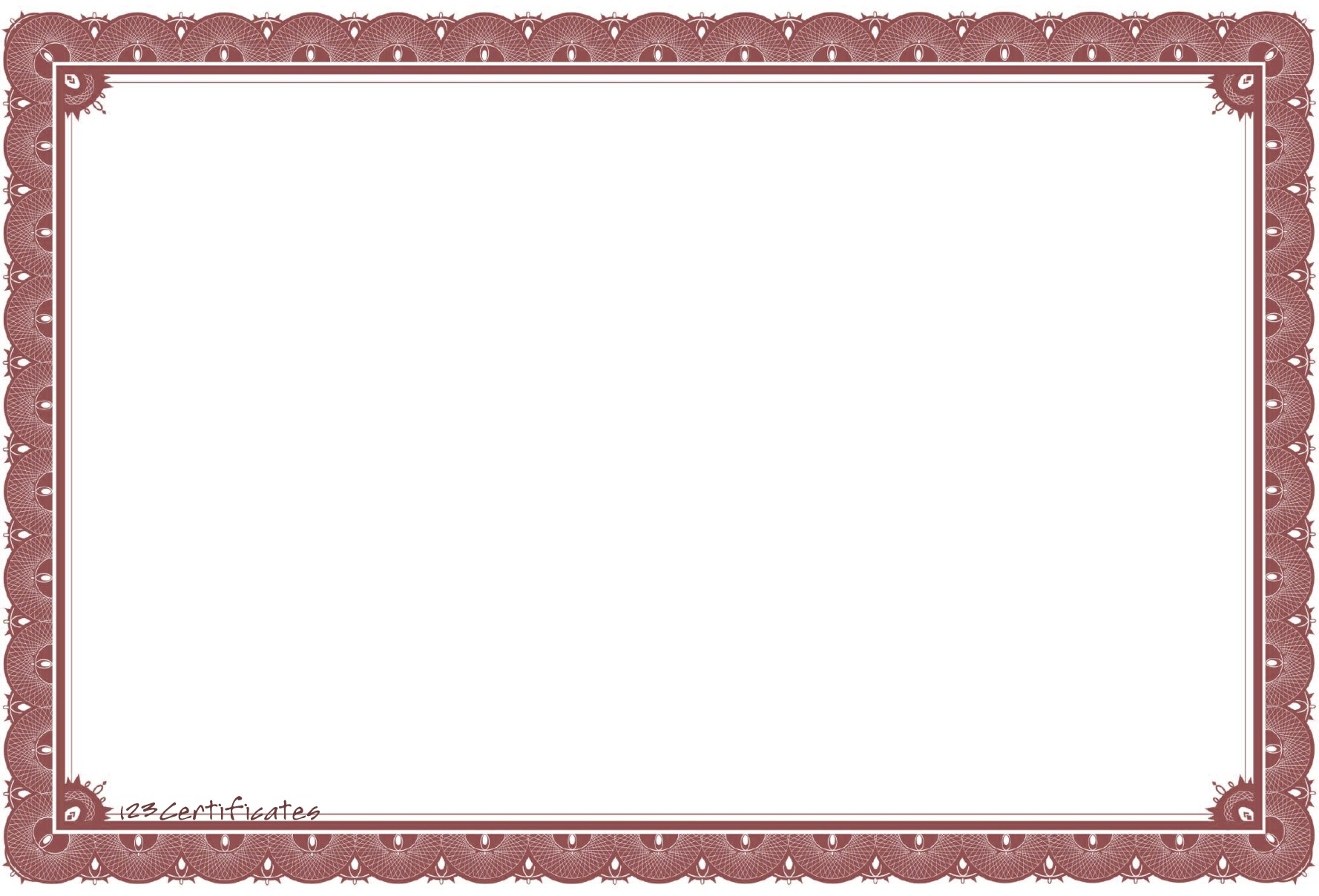 Free Printable Certificate Border Templates KAESG BLOG