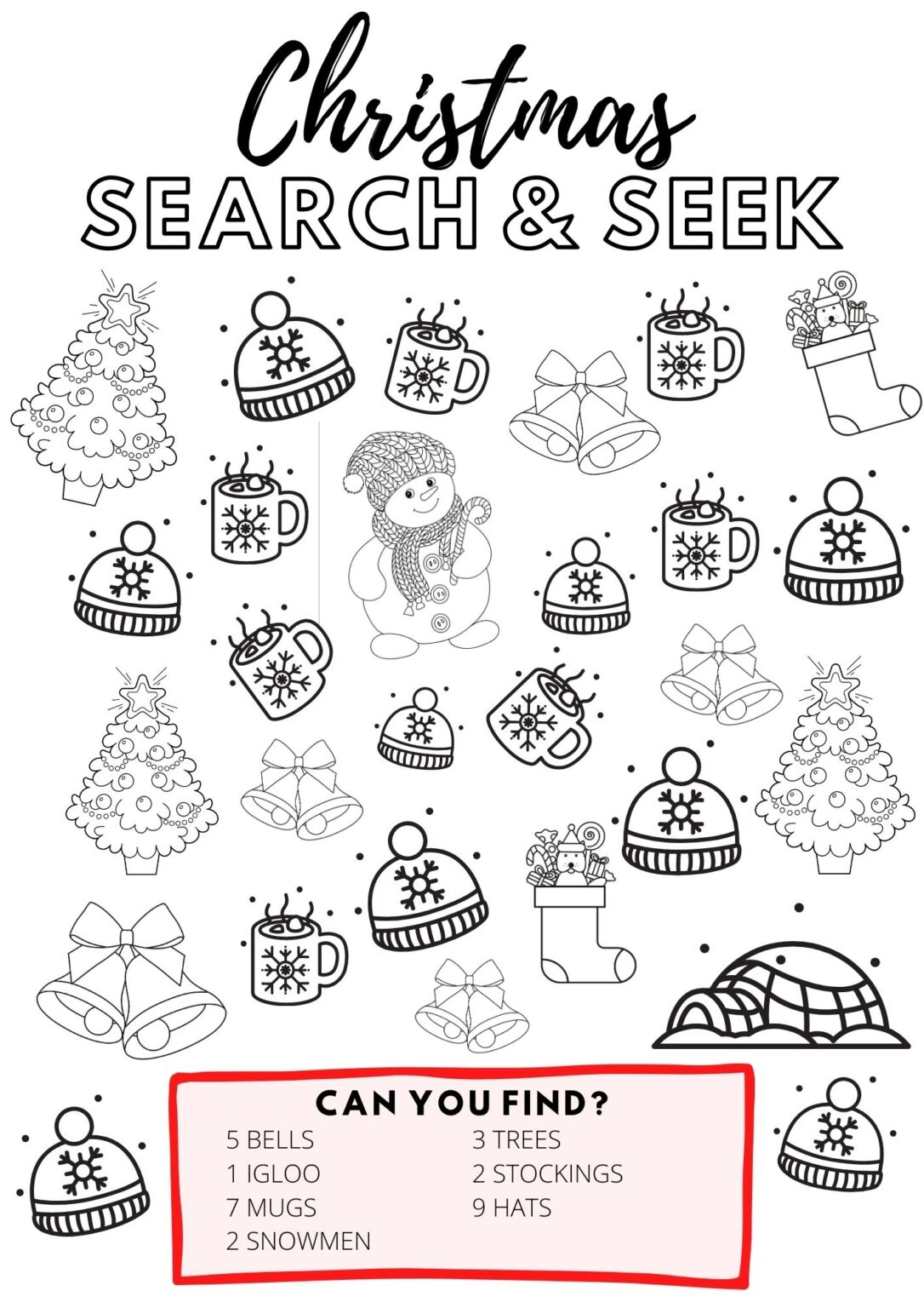 Free Printable Christmas Activity Pages