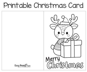 template printable christmas cards to color