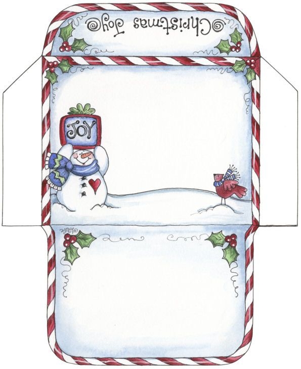 Free Printable Christmas Envelope Designs