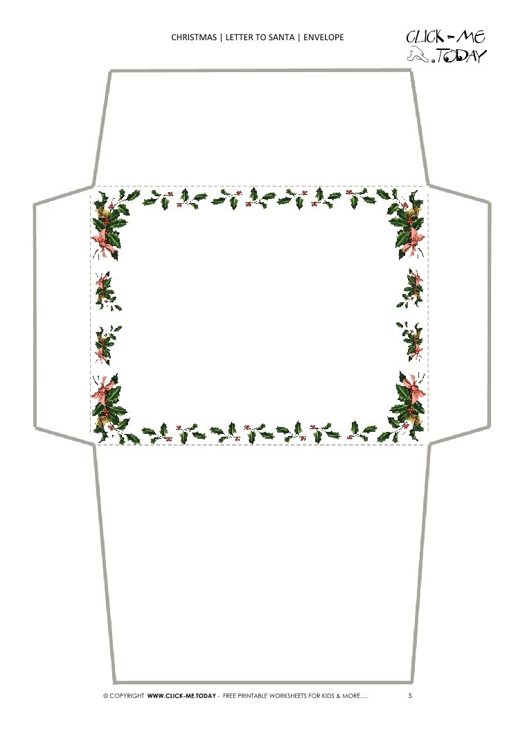 Free Printable Christmas Envelope Templates Free Templates Printable