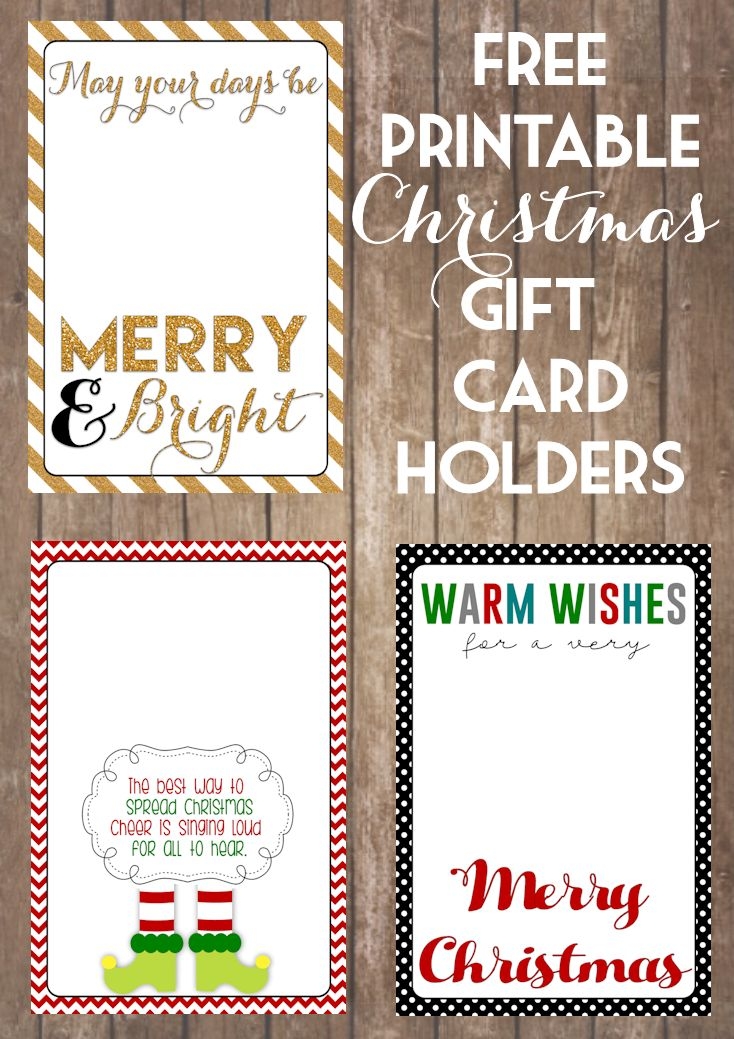 Free Printable Christmas Gift Card Holder Templates Printable 