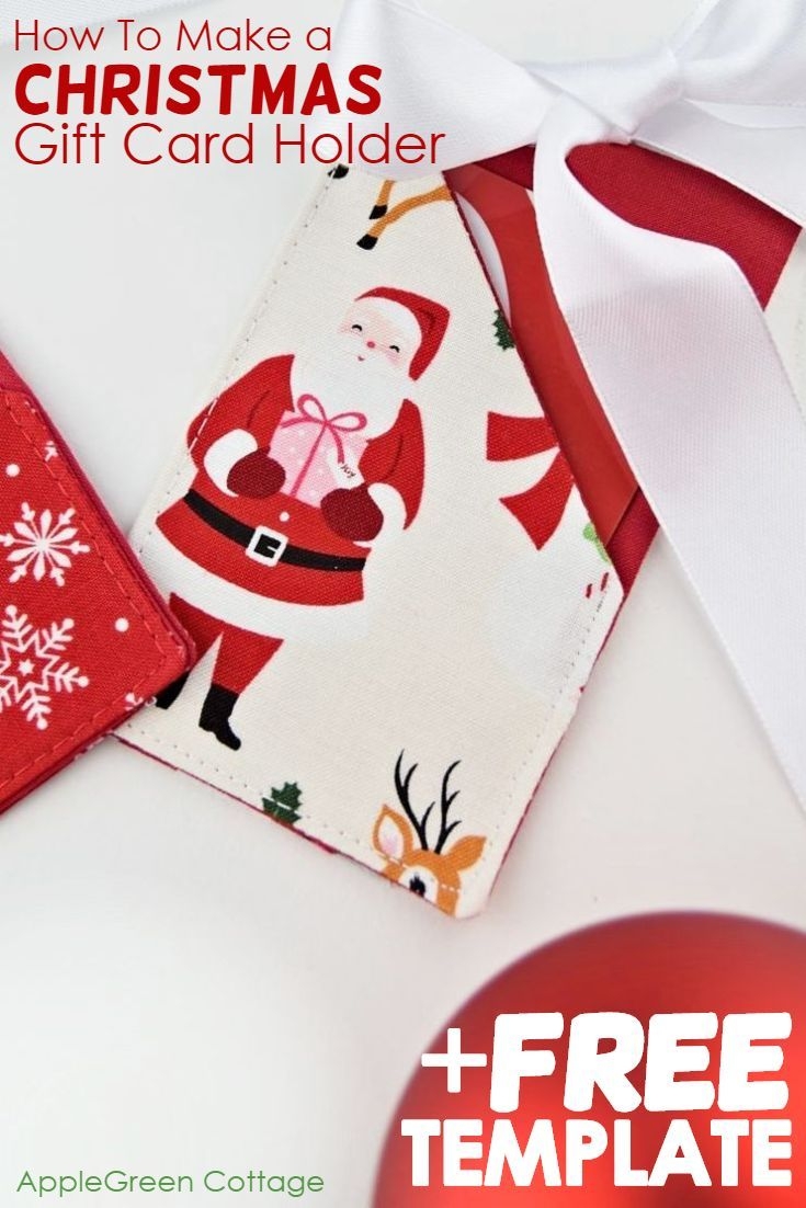 free printable christmas gift card holder templates