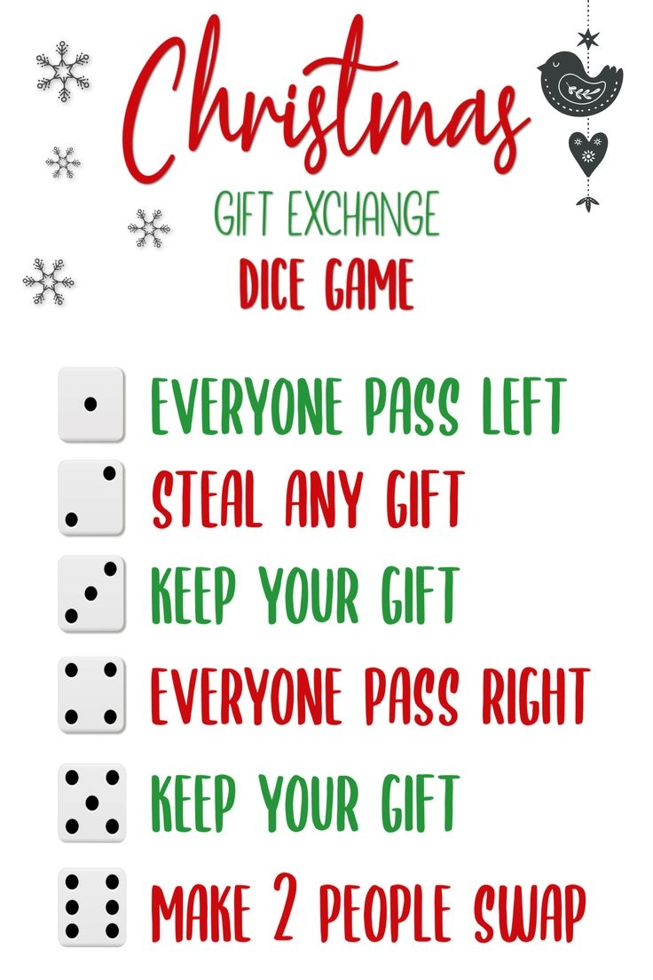 free printable gift exchange games pdf