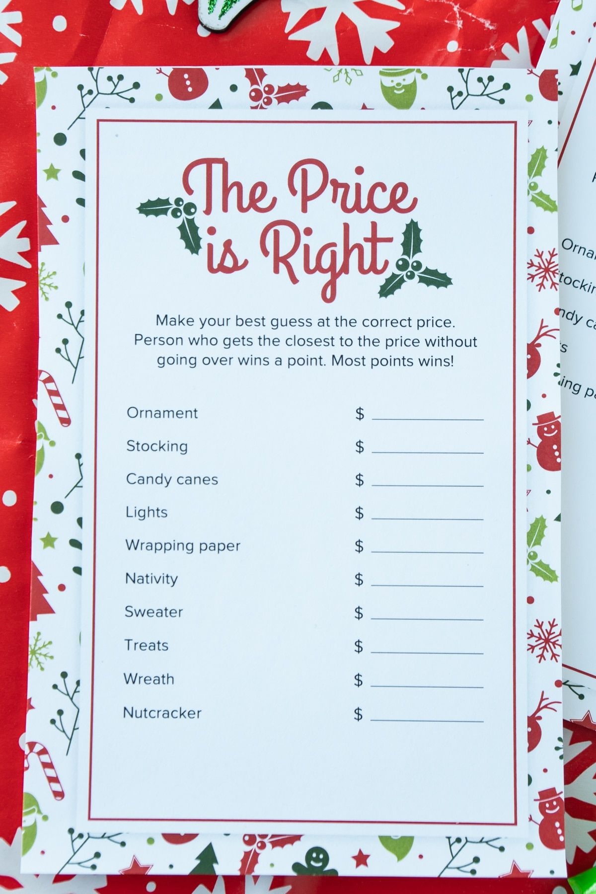 free printable games to play at christmas parties