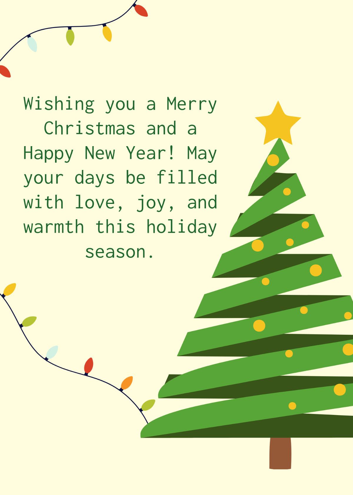Free Printable Christmas Tree Card Template Edit Online Download