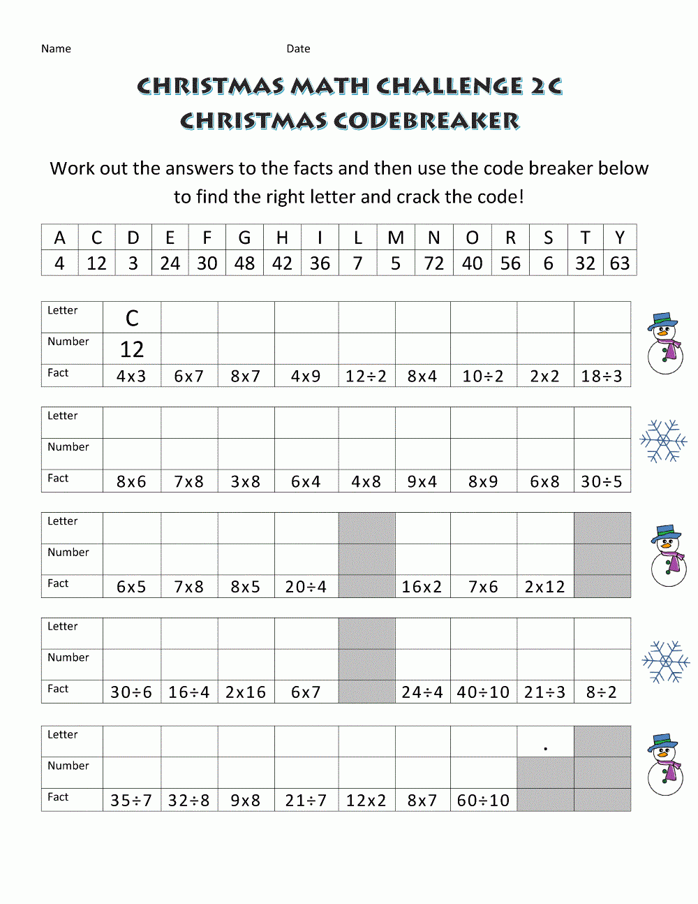 free printable games for middle school