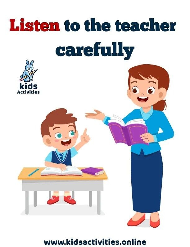 free printable classroom rules with pictures pdf