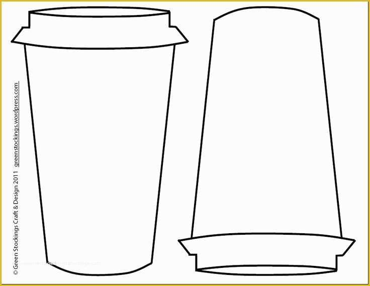 Free Printable Coffee Cup Template Printable Templates