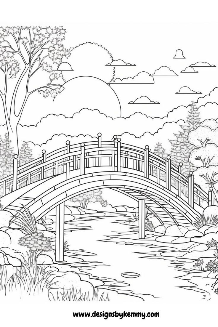 Free Printable Coloring Pages For Adults Scenery Coloring Pages 