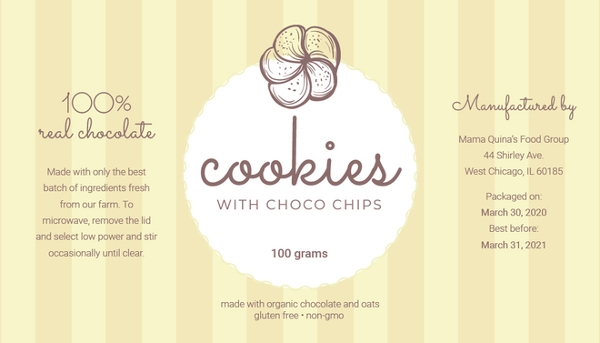 free printable cosmetic label design template