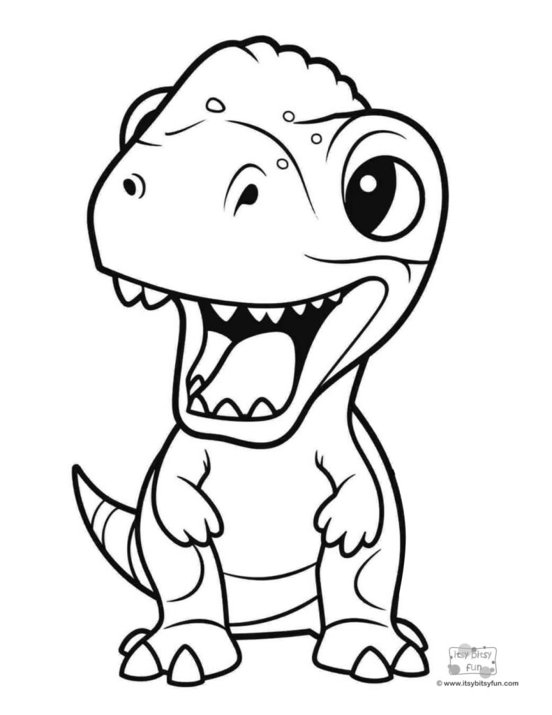 printable dinosaur coloring pictures