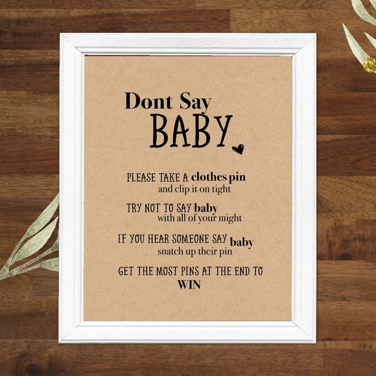 Free Printable Don 92 39 T Say Baby Sign Printable Templates