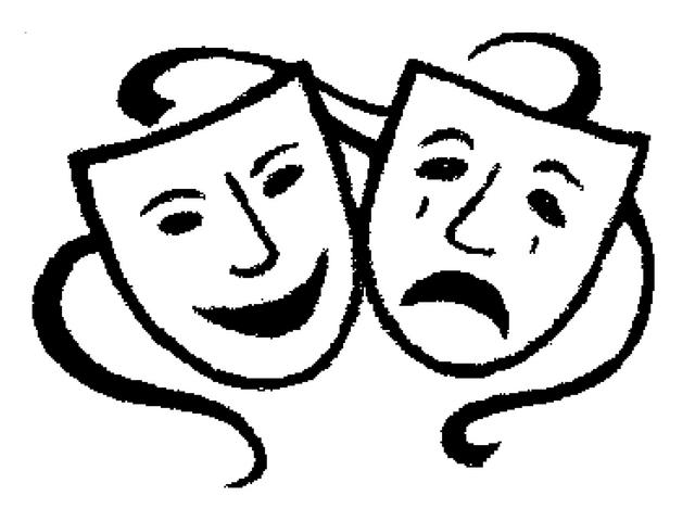 Free Printable Drama Masks ClipArt Best