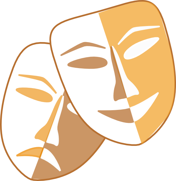 Free Printable Drama Masks ClipArt Best