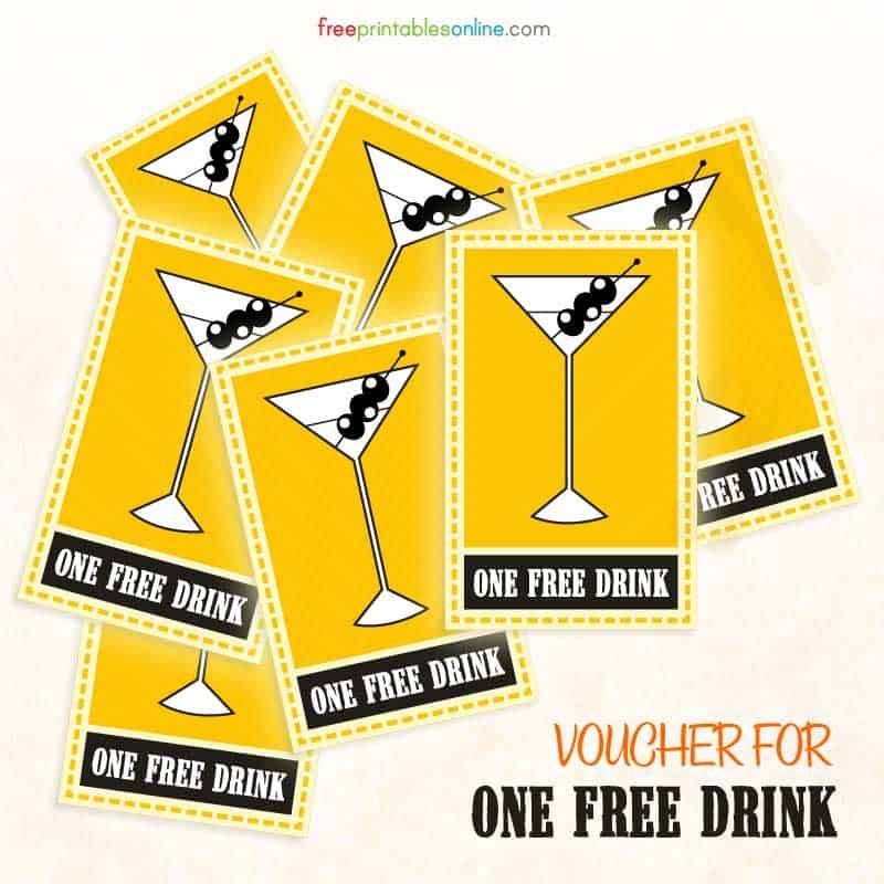 free printable drink if game