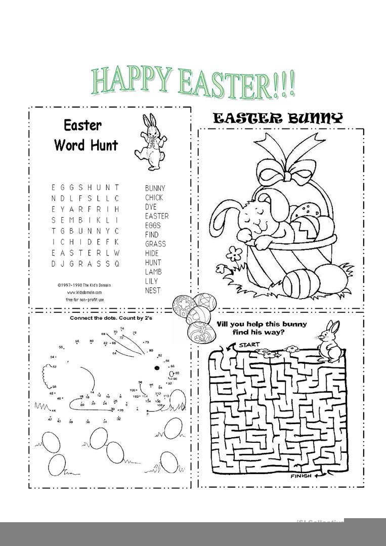 Free Printable Easter Activities Worksheets Printable Worksheets