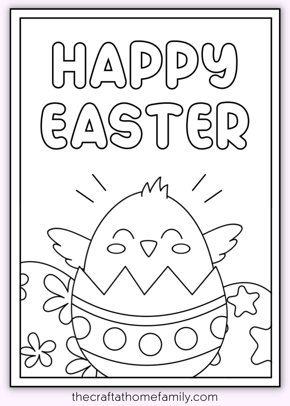Free Printable Easter Cards To Color Perfect For Kids Easter 