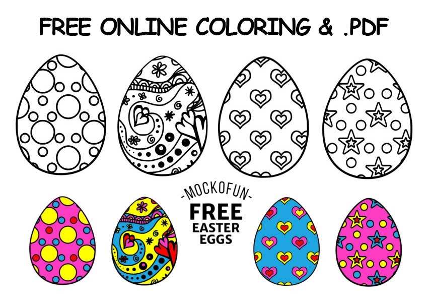  FREE Printable Easter Eggs MockoFUN