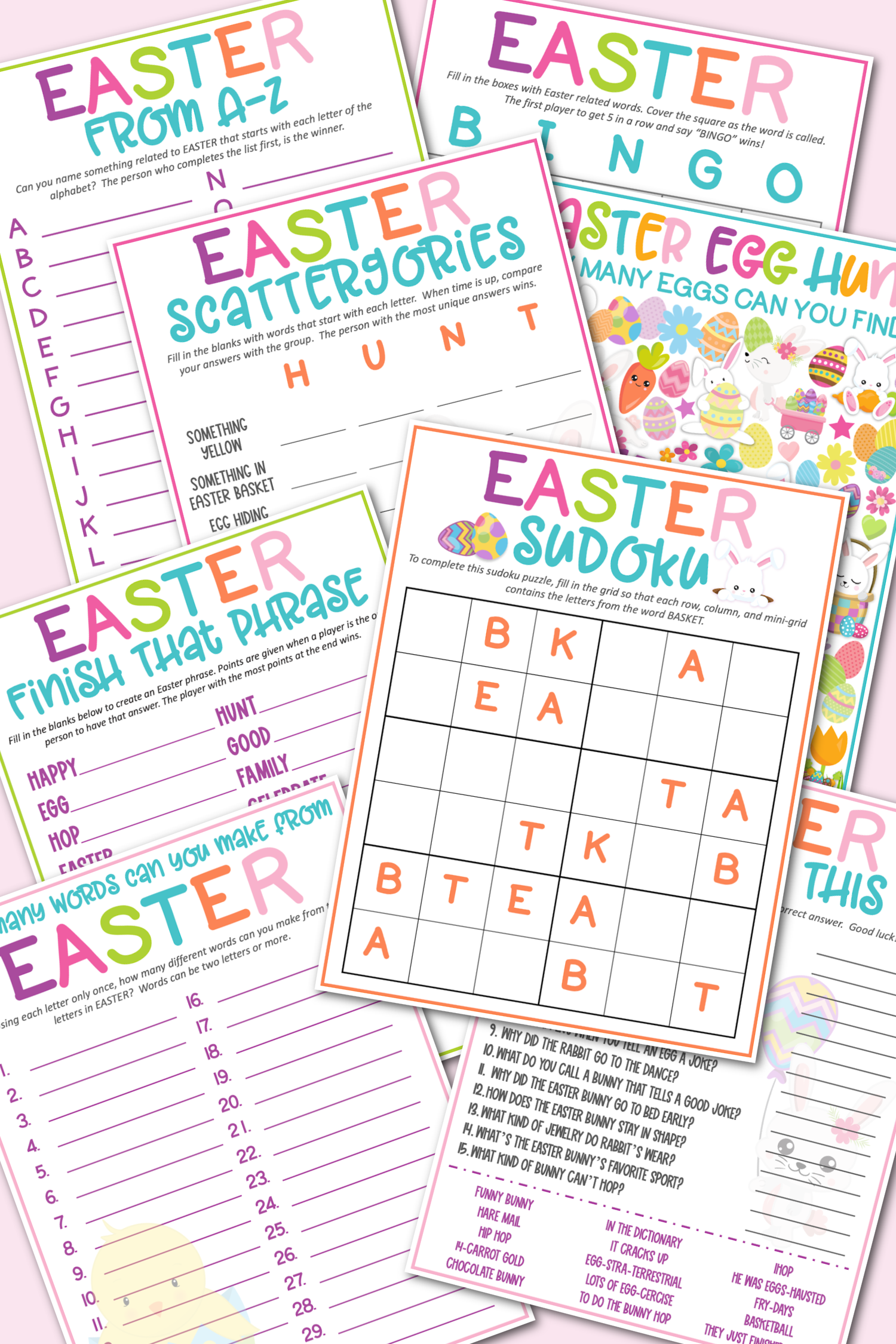 Free Printable Easter Game Pack Kara Creates