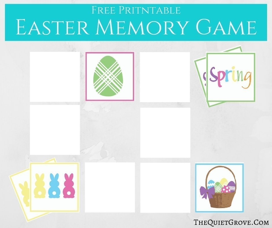 Free Printable Easter Memory Game The Quiet Grove