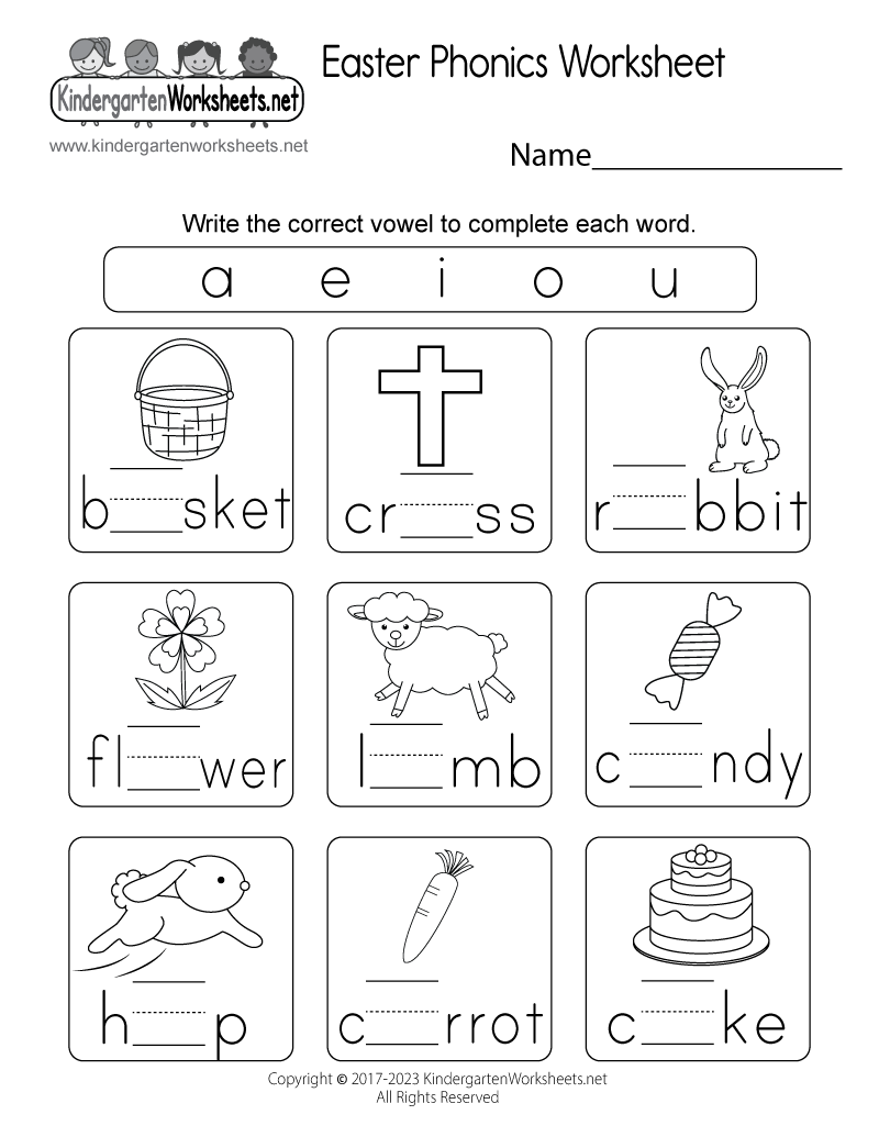 phonics printable activities