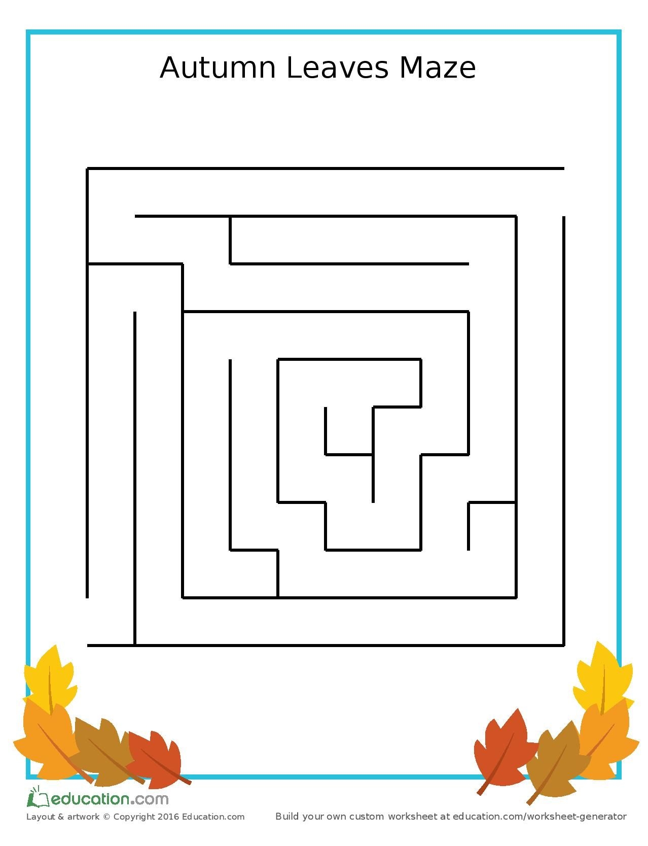 Free Printable Education Worksheets