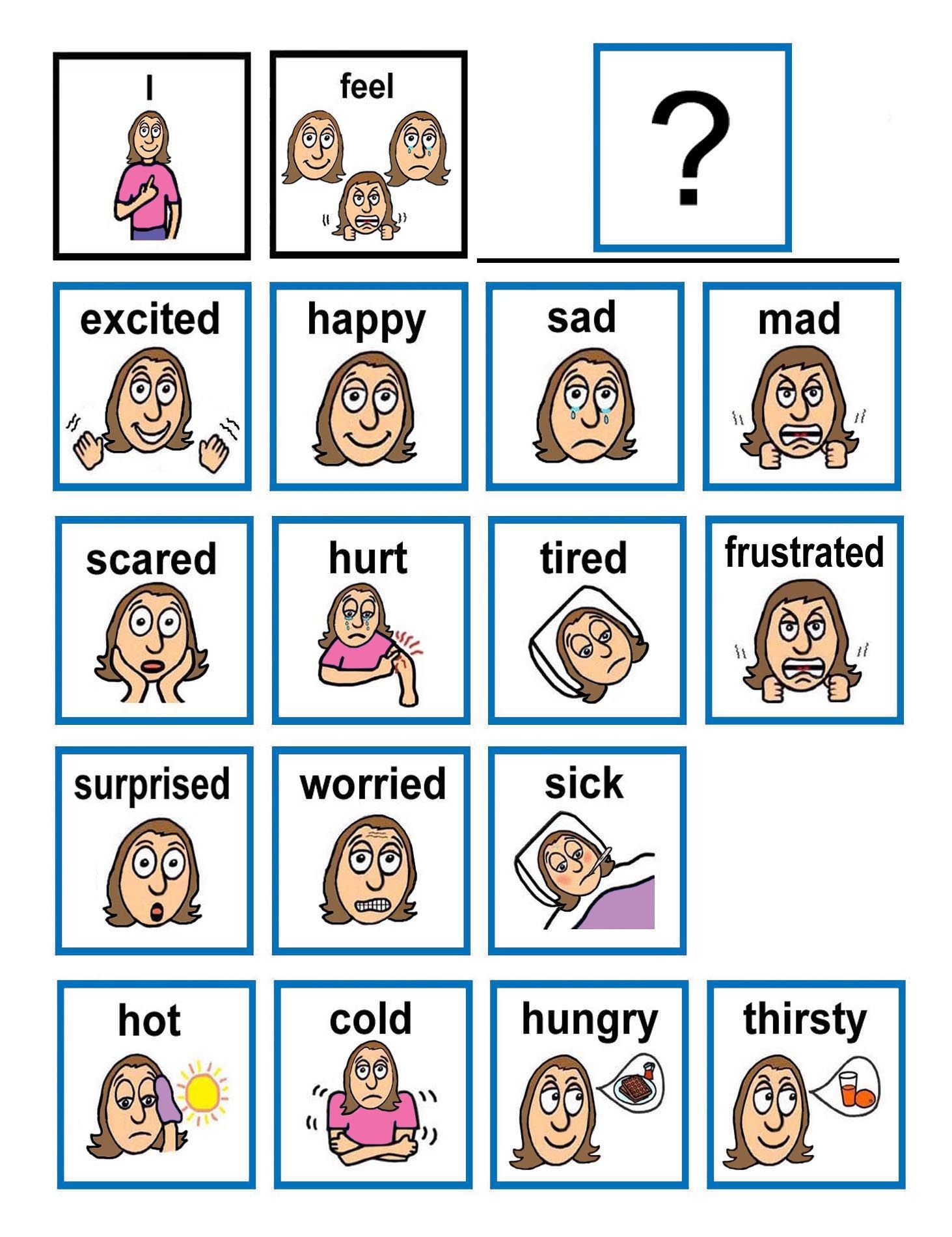 Free Printable Emotion Cards Printable Sight Words List