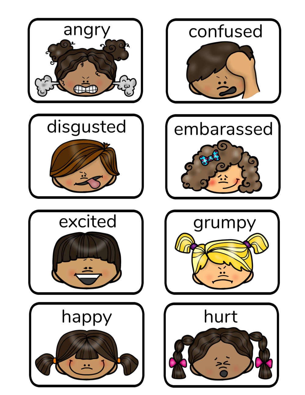 Free Printable Emotion Faces And Activities Natural Beach Living