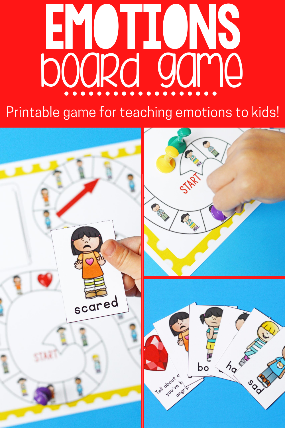 free printable emotions board game