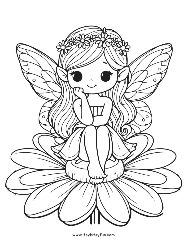 free printable fairy pictures to color