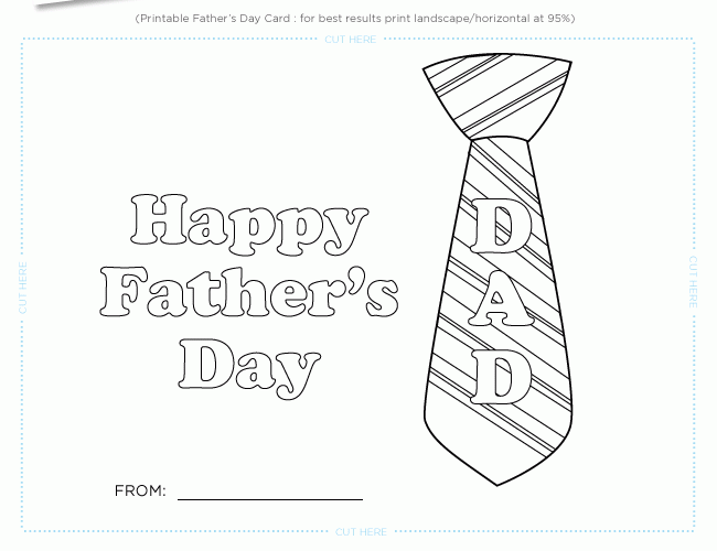 Free Printable Father S Day Card Template Printable Templates