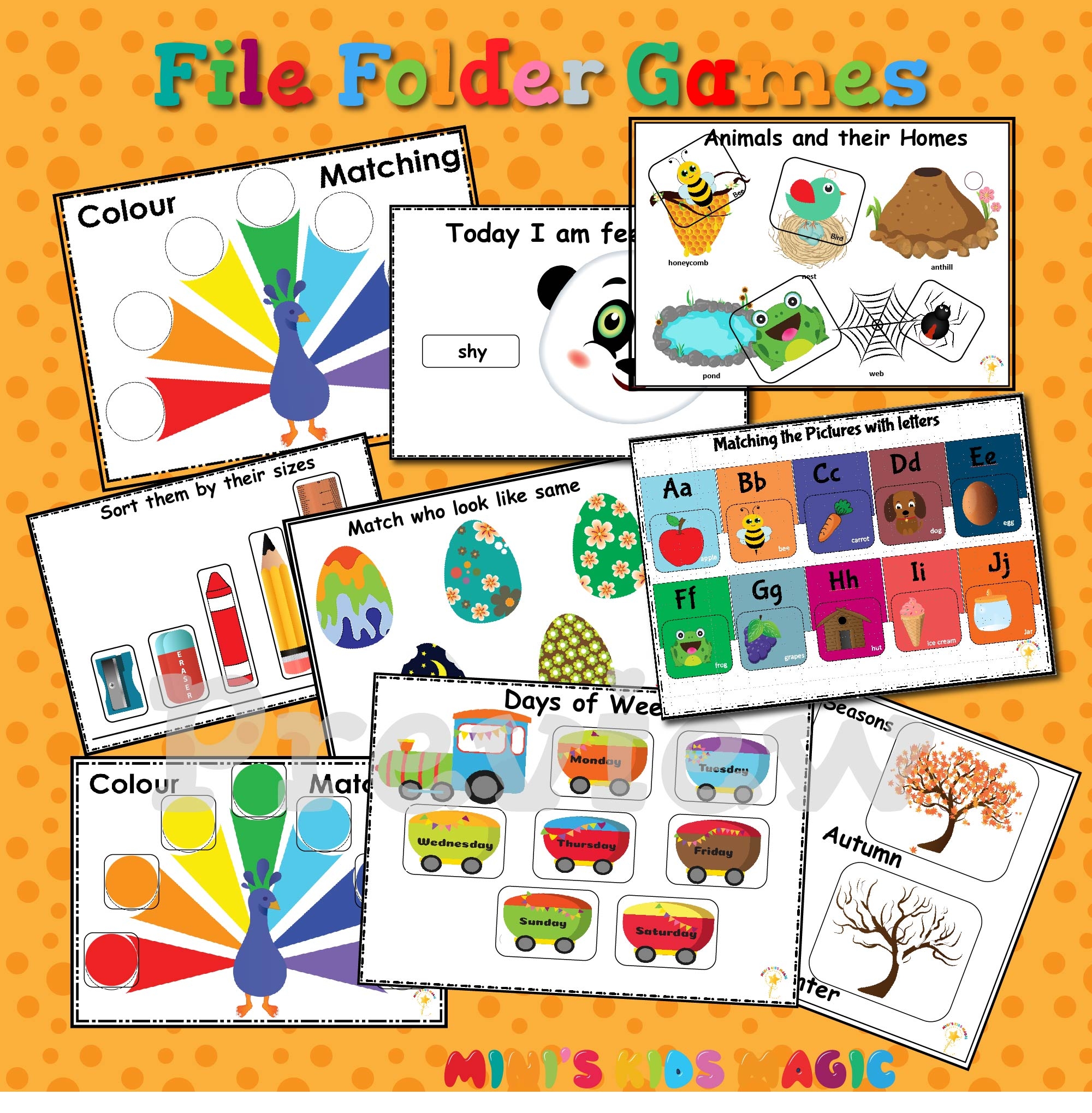 Free Printable File Folder Activities