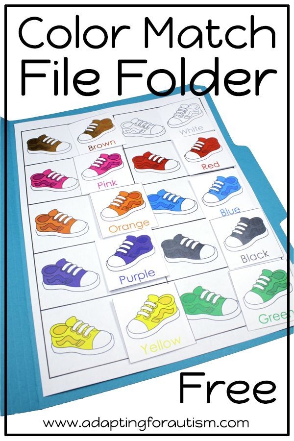 Free Printable File Folder Activities For Special Education Dev