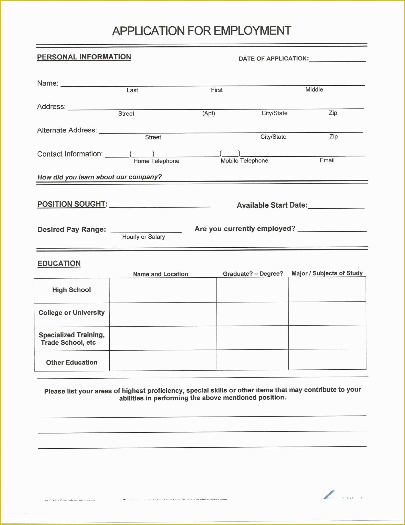 Free Printable Fill In The Blank Resume Templates Of Resume Format 