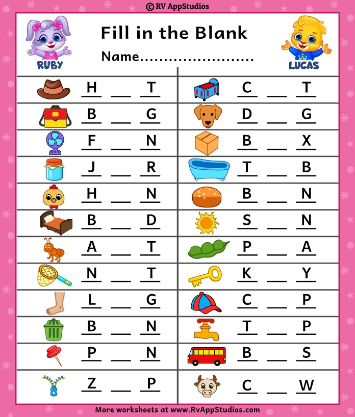 free printable fill in the blank games