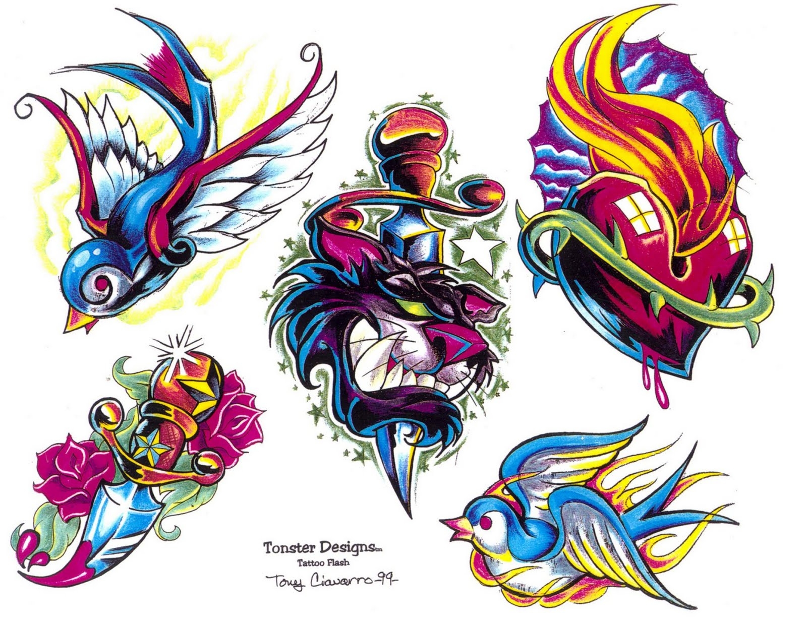 Free Printable Flash Tattoo Rossy Printable