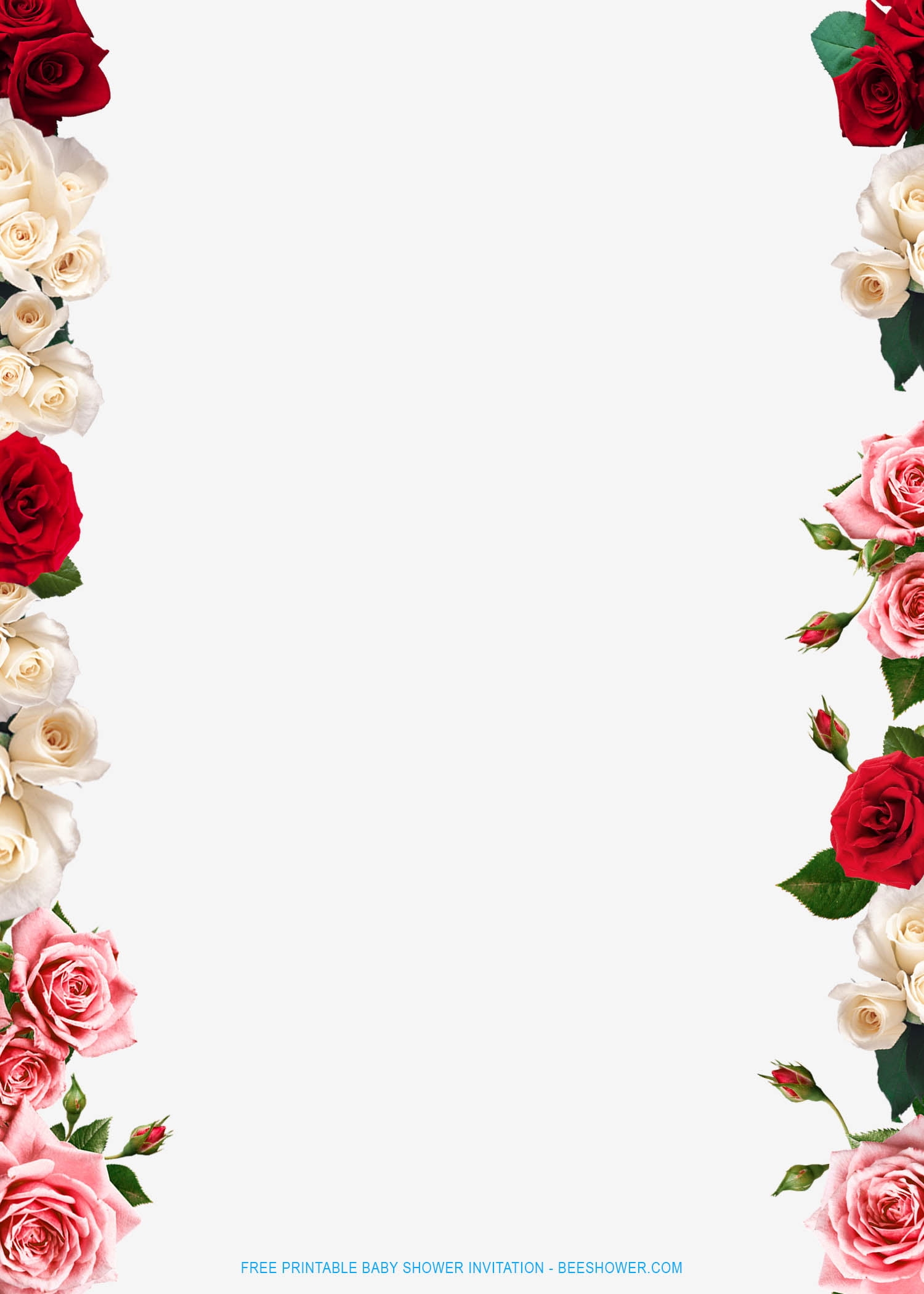Free Printable Floral Border Template Printable Templates