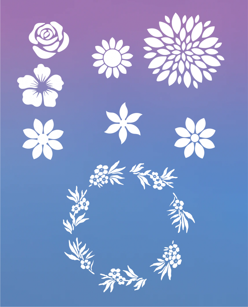 Free Printable Flower Stencil Designs DOMESTIC HEIGHTS