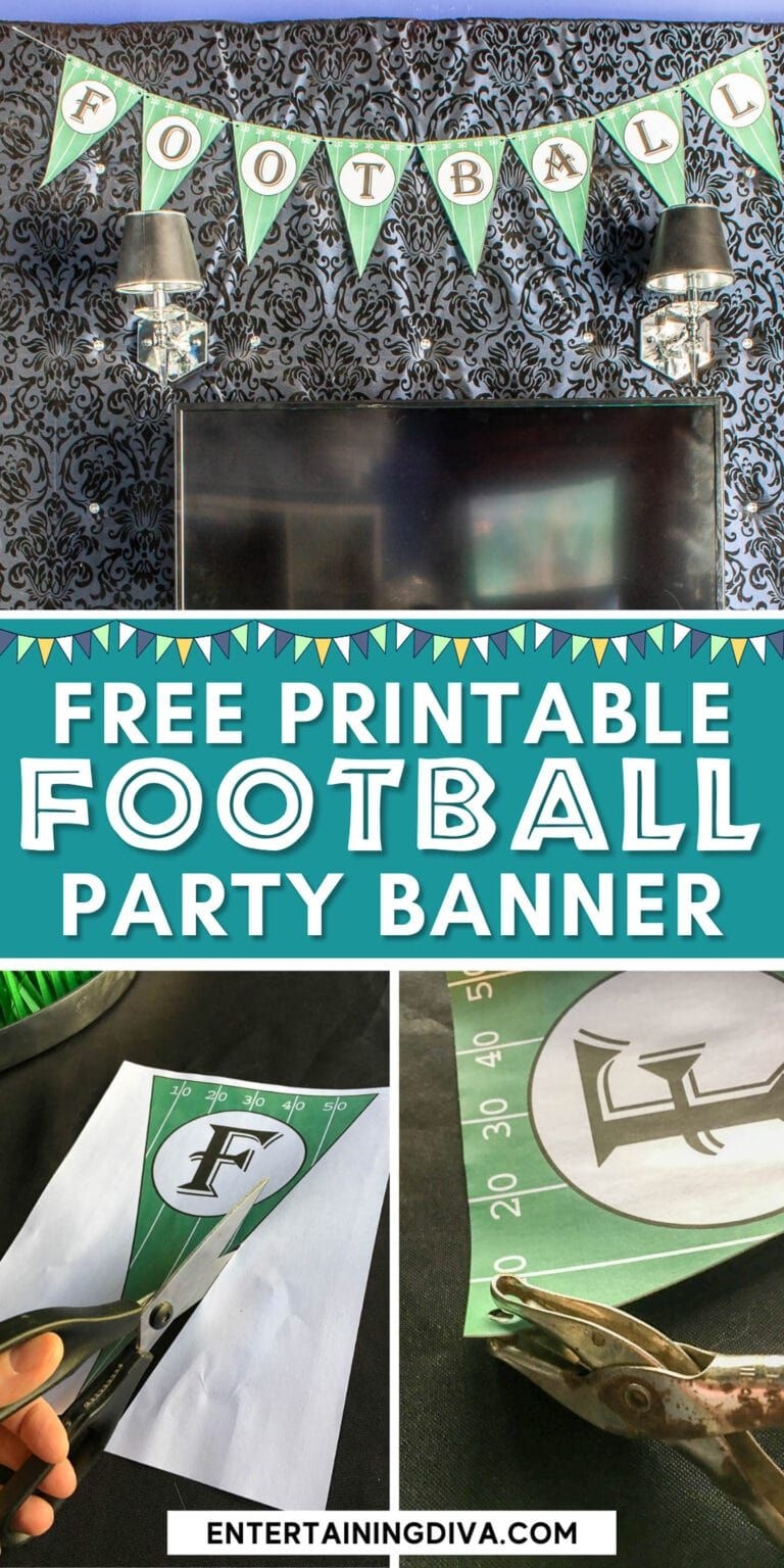 Free Printable Football Flag Banner