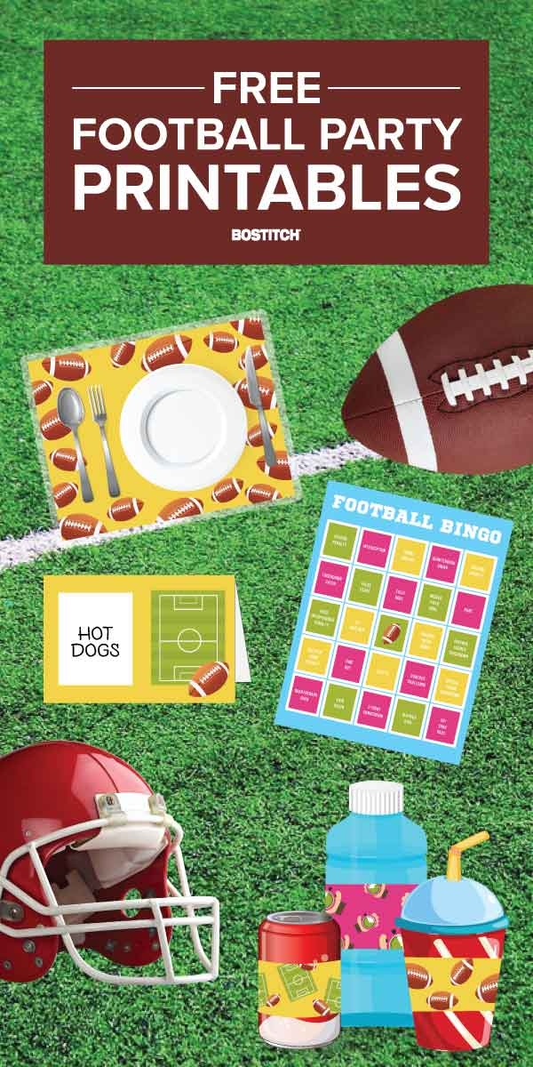 free printable football party games