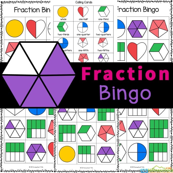 FREE Printable Fraction BINGO Games For Kids Open Edutalk