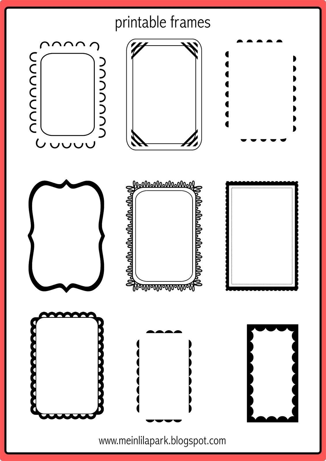 Free Printable Frames For Scrapbooking Free Printable