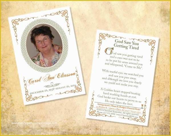 Free Printable Funeral Prayer Card Template Of 15 Funeral Card 