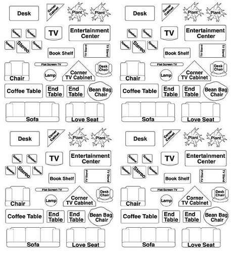 Free Printable Furniture Template For Interior Design Printable Templates