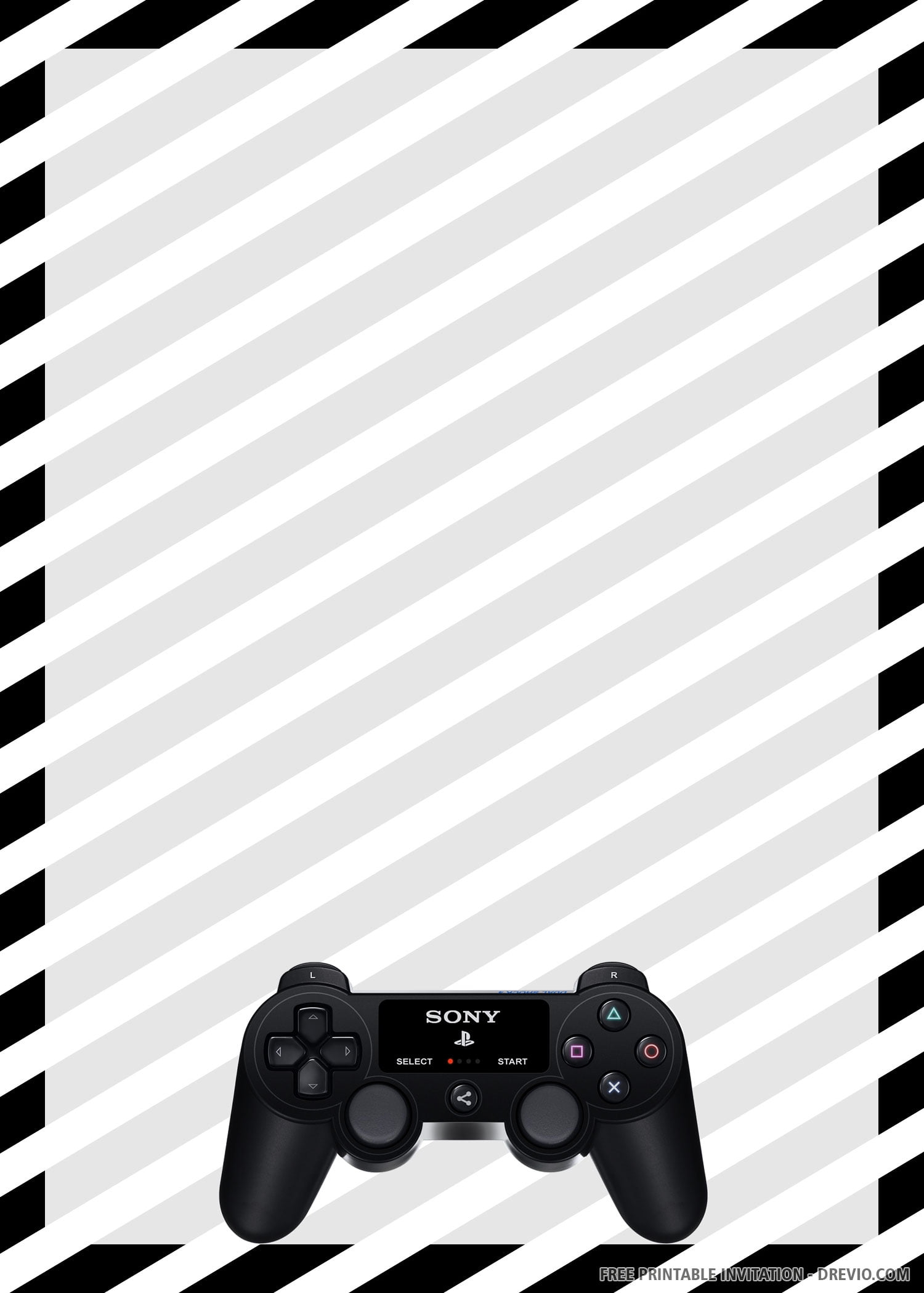 free printable gamer invitation